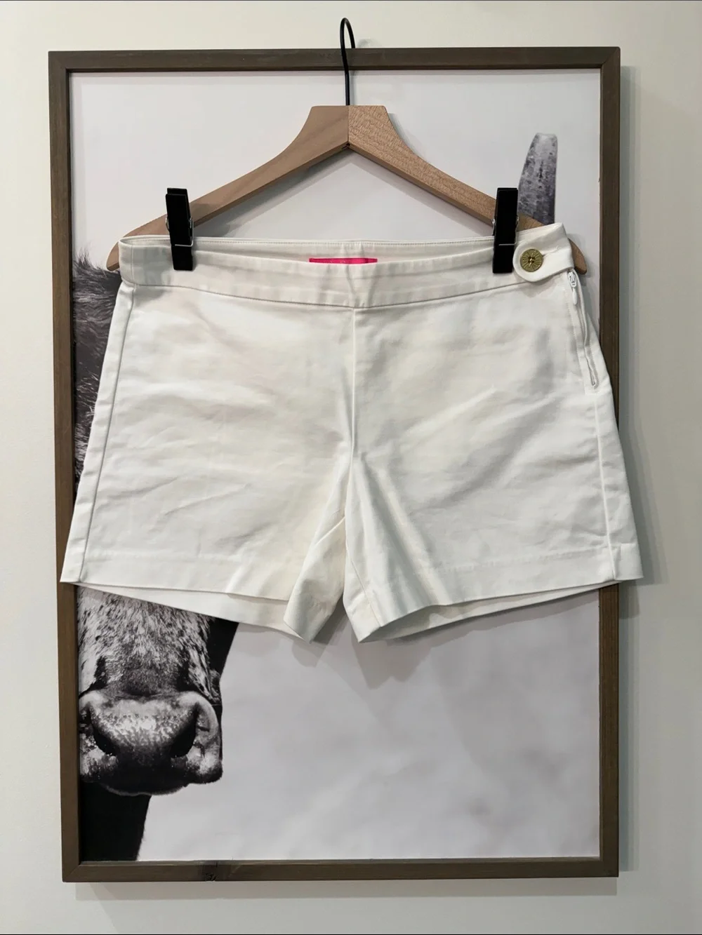 Lilly Pulitzer Alessi Stretch Shorts Resort White 🌟🤍🌟 - Picture 3 of 11
